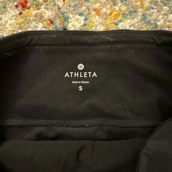 Black Athleta Leggings with Zipper Pockets - Picture 2 of 8